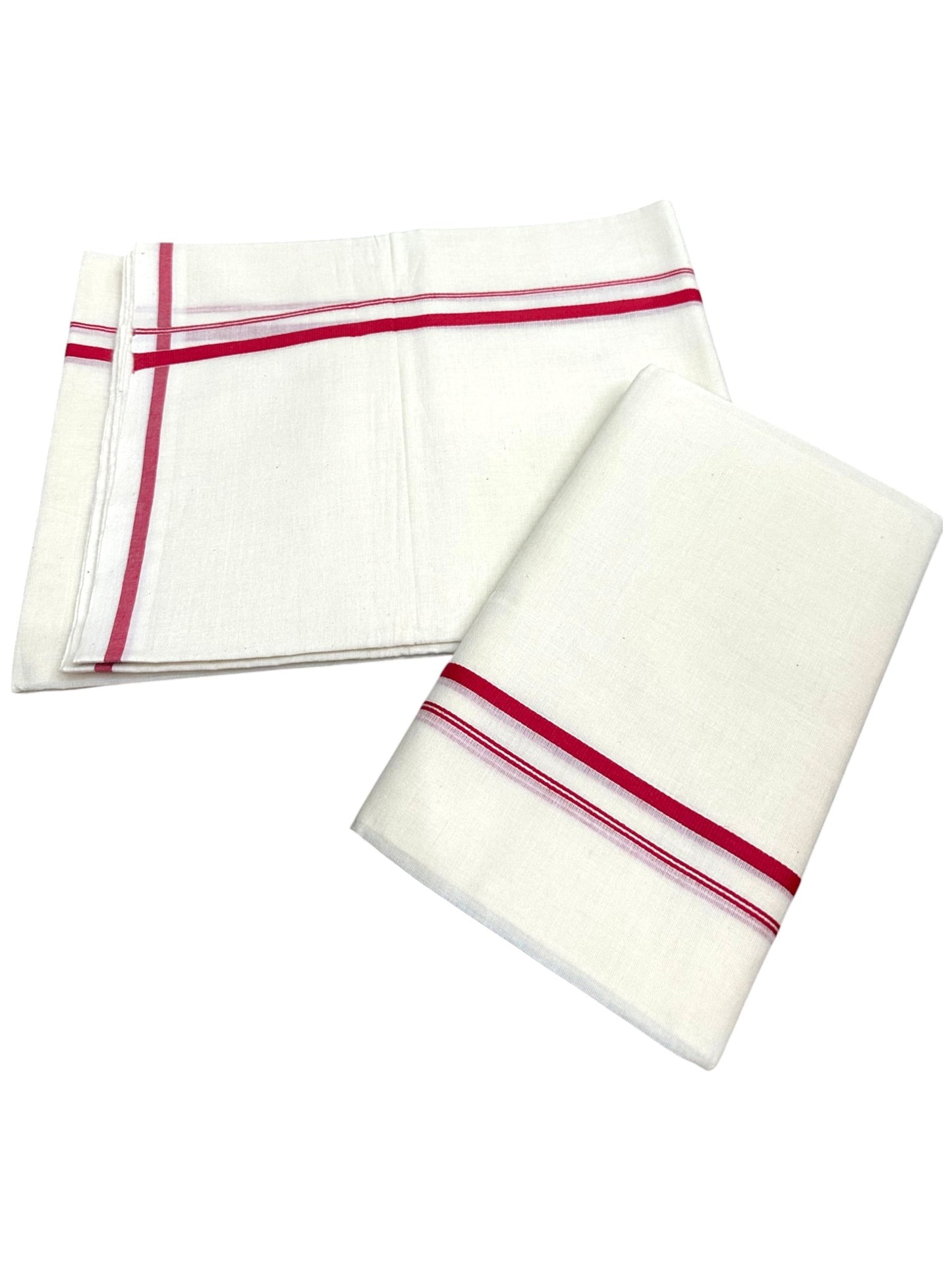 Southloom Puliyilakkara Set Mundu (Pink) 2.80 mtrs SL136