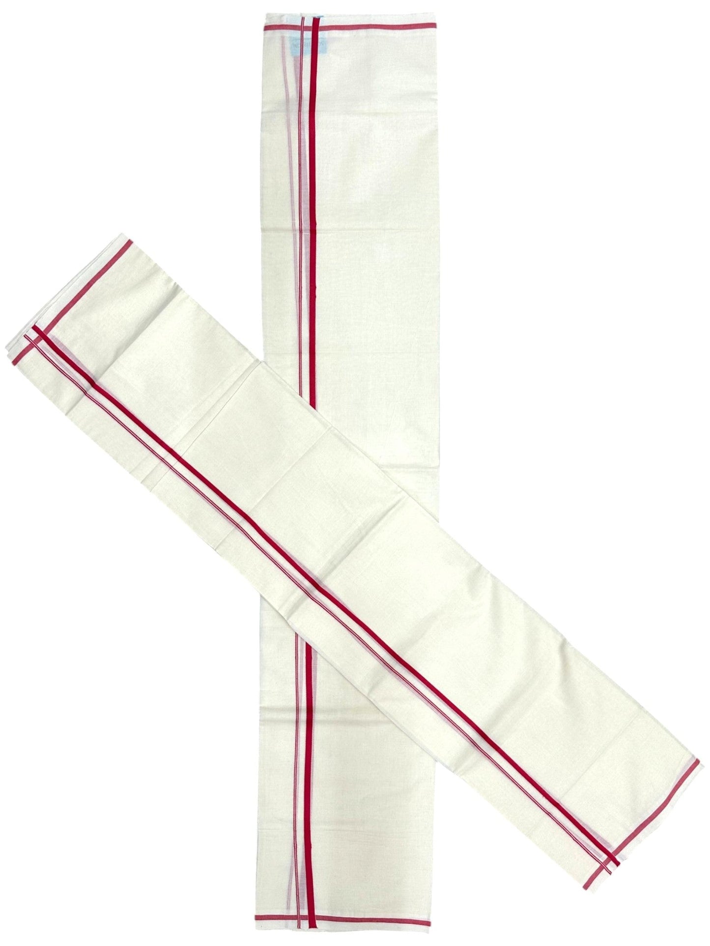 Southloom Puliyilakkara Set Mundu (Pink) 2.80 mtrs SL136