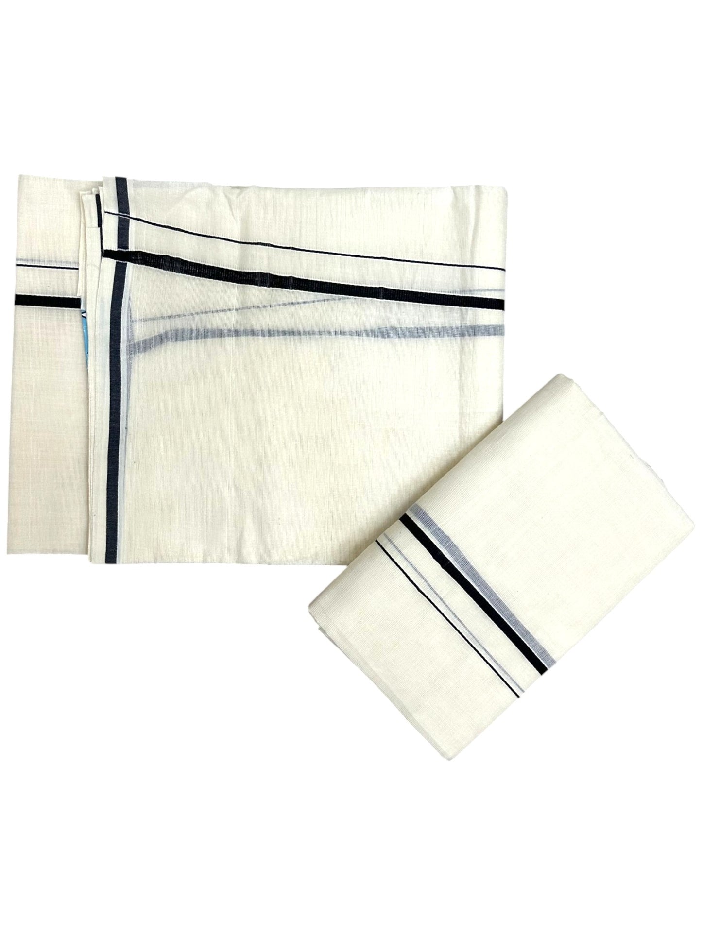 Southloom Puliyilakkara Set Mundu (Black) 2.80 mtrs SL136