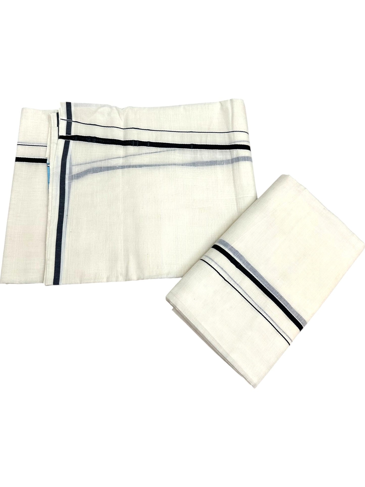 Southloom Puliyilakkara Set Mundu (Black) 2.80 mtrs SL136