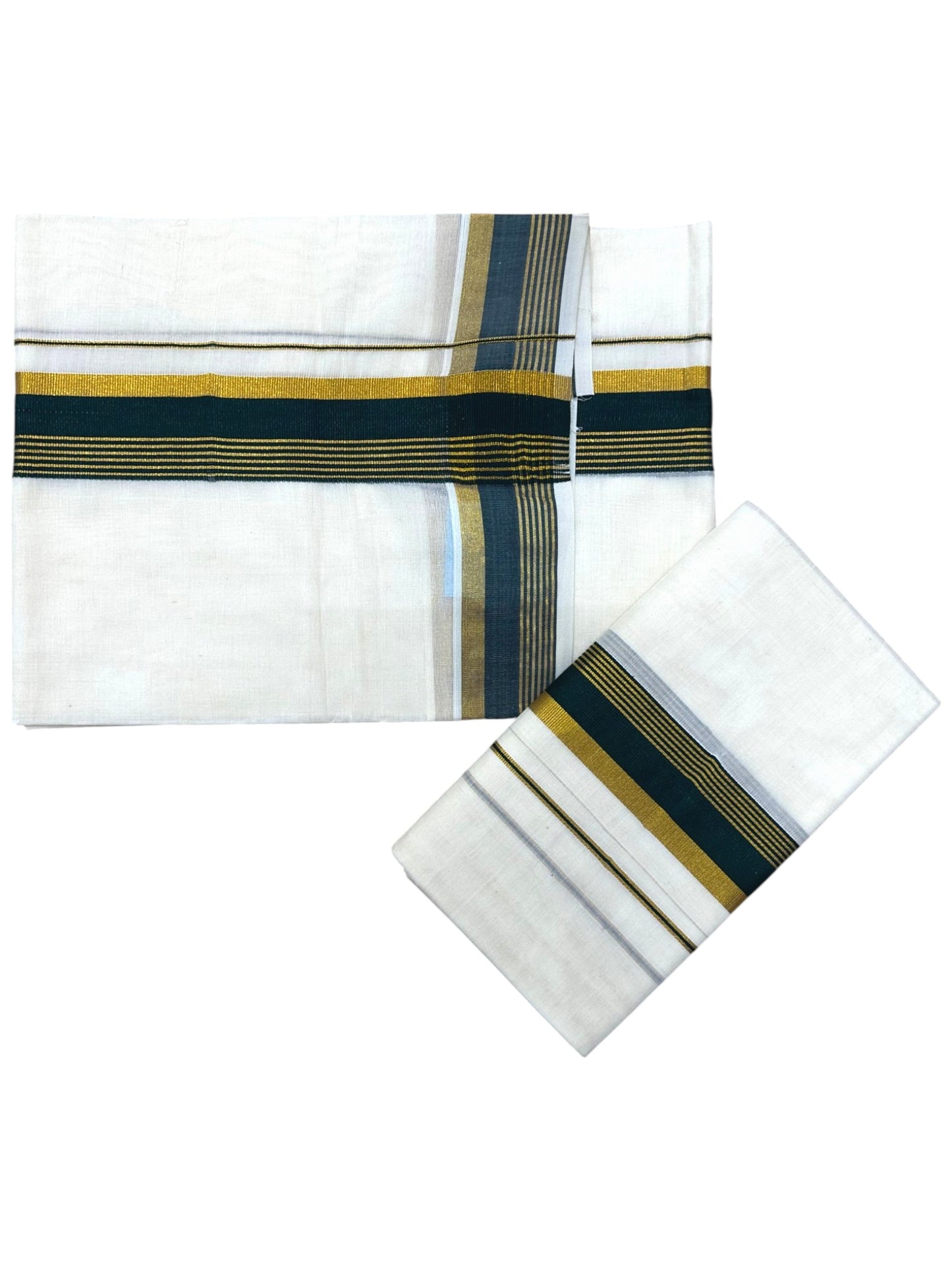 Kerala Cotton Kasavu With Kara Single Set Mundu (2.80 mtrs) SL421
