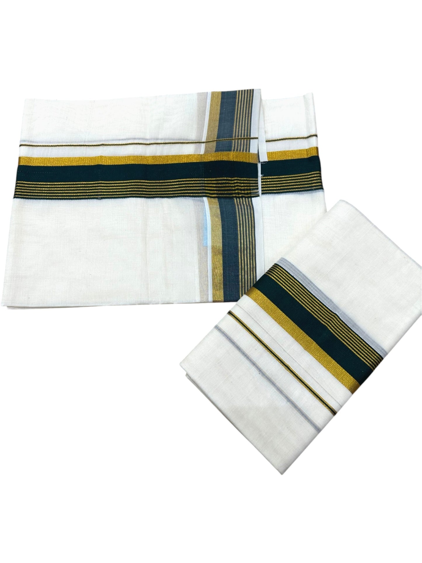 Kerala Cotton Kasavu With Kara Single Set Mundu (2.80 mtrs) SL421