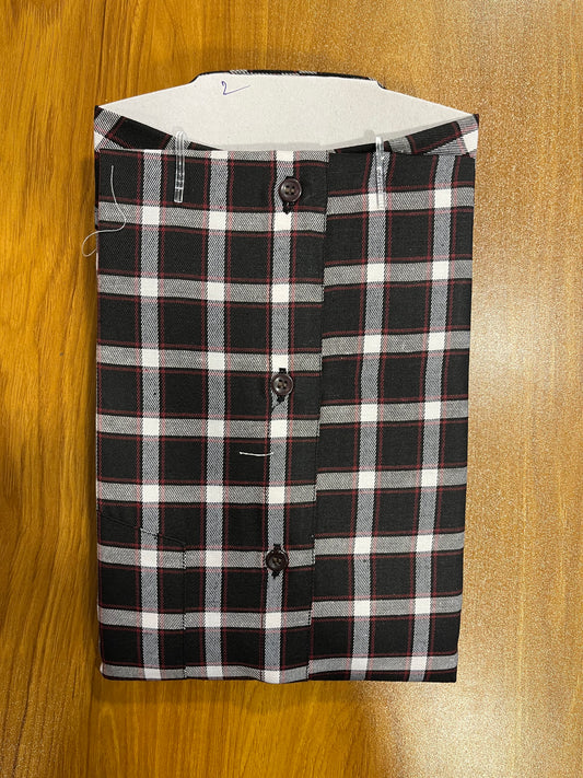 Pure Cotton Black Check Shirt (44 HS)