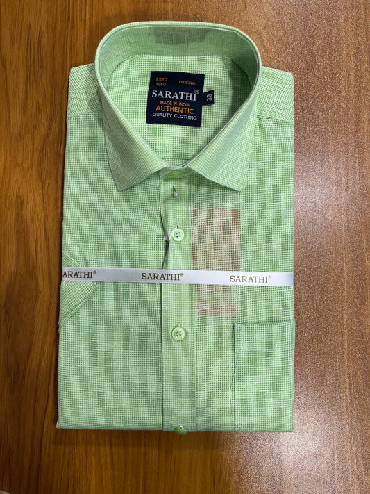 Pure Cotton Green  Shirt (38 HS)