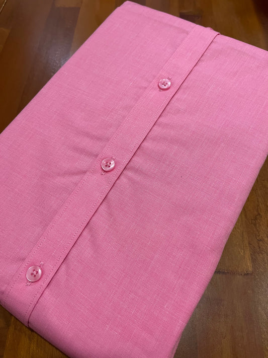 Pure Cotton Pink Solid Shirt (44 FS)