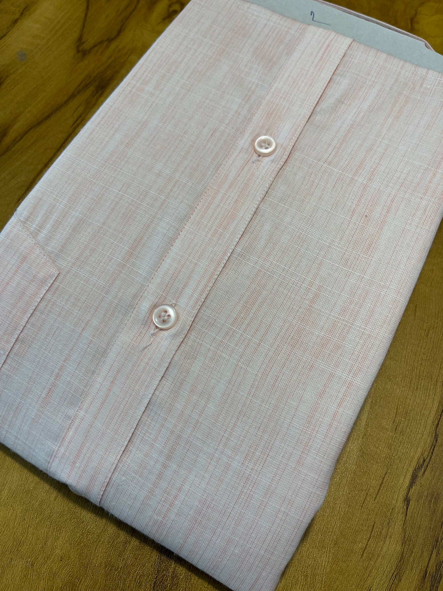 Pure Cotton Pink Plain Shirt (48 FS)