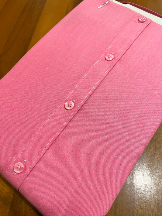 Pure Cotton Pink Solid Shirt (42 FS)