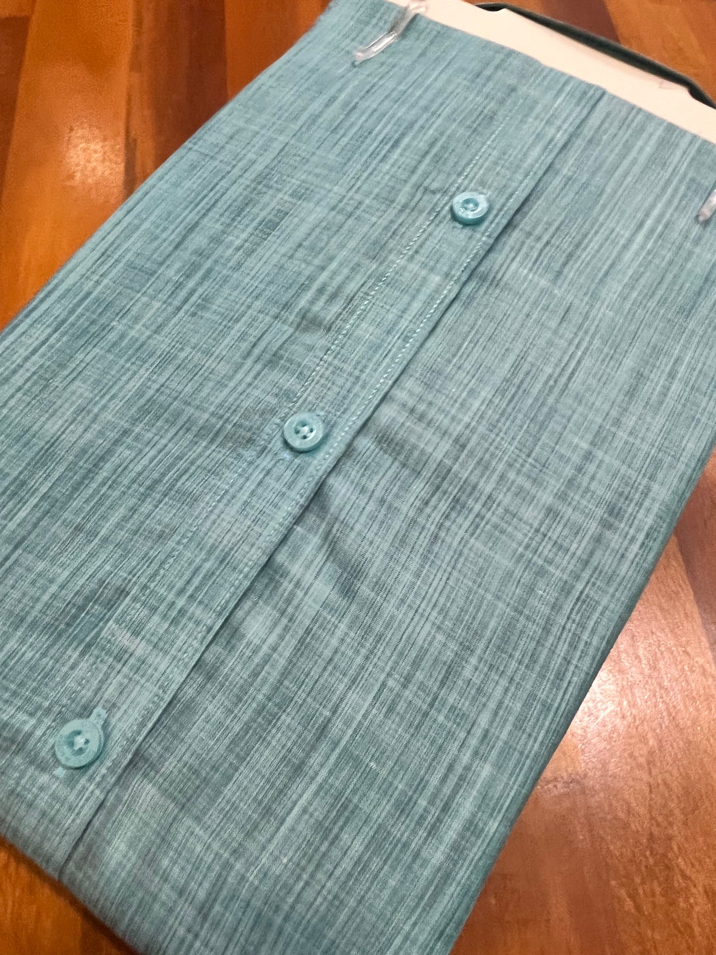 Pure Cotton Green Shaded Shirt (44 HS)