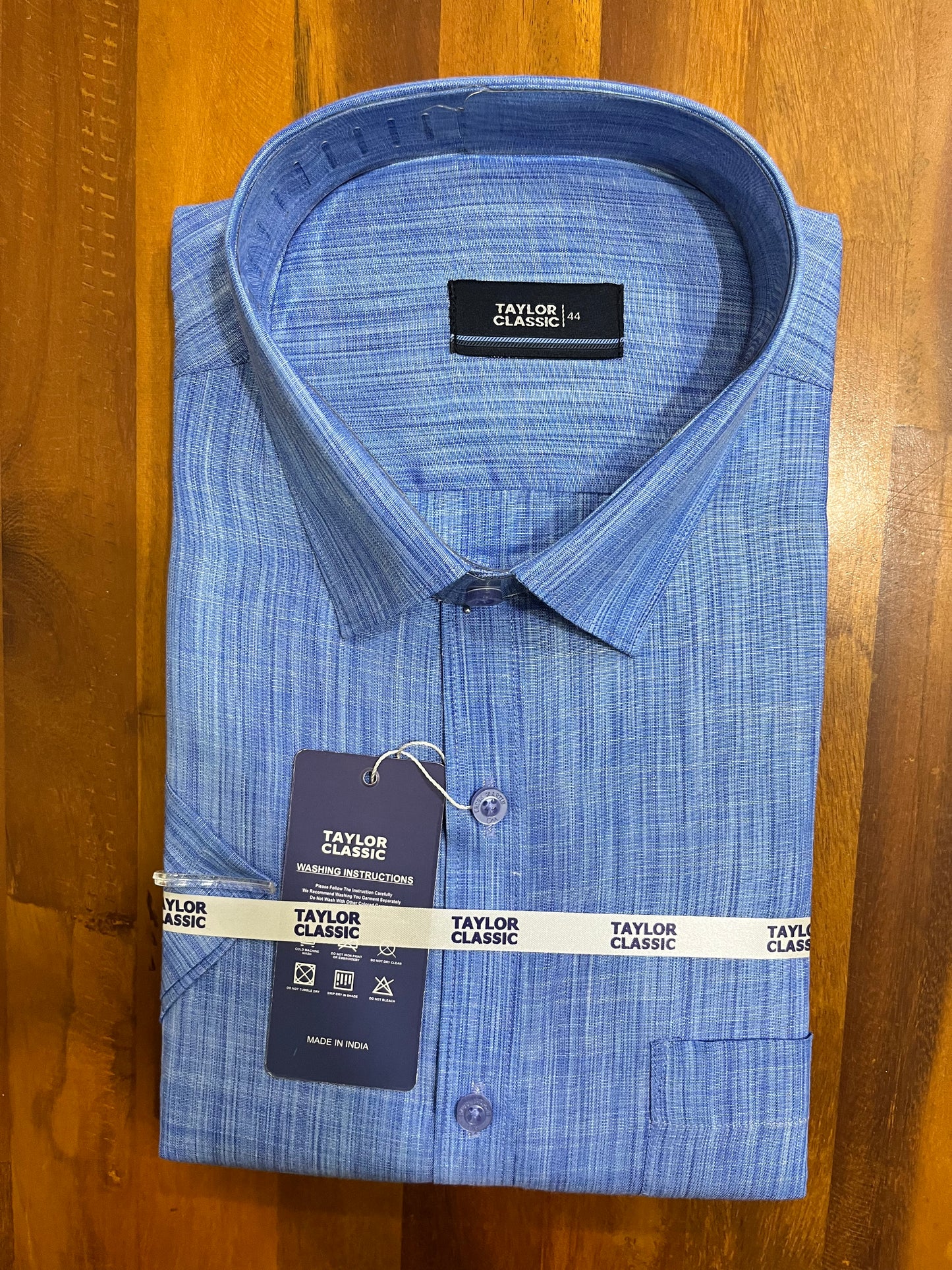 Pure Cotton Blue Shaded Shirt (44 HS)