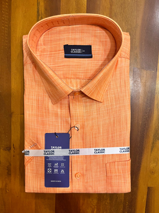 Pure Cotton Orange Shaded Shirt (44 HS)