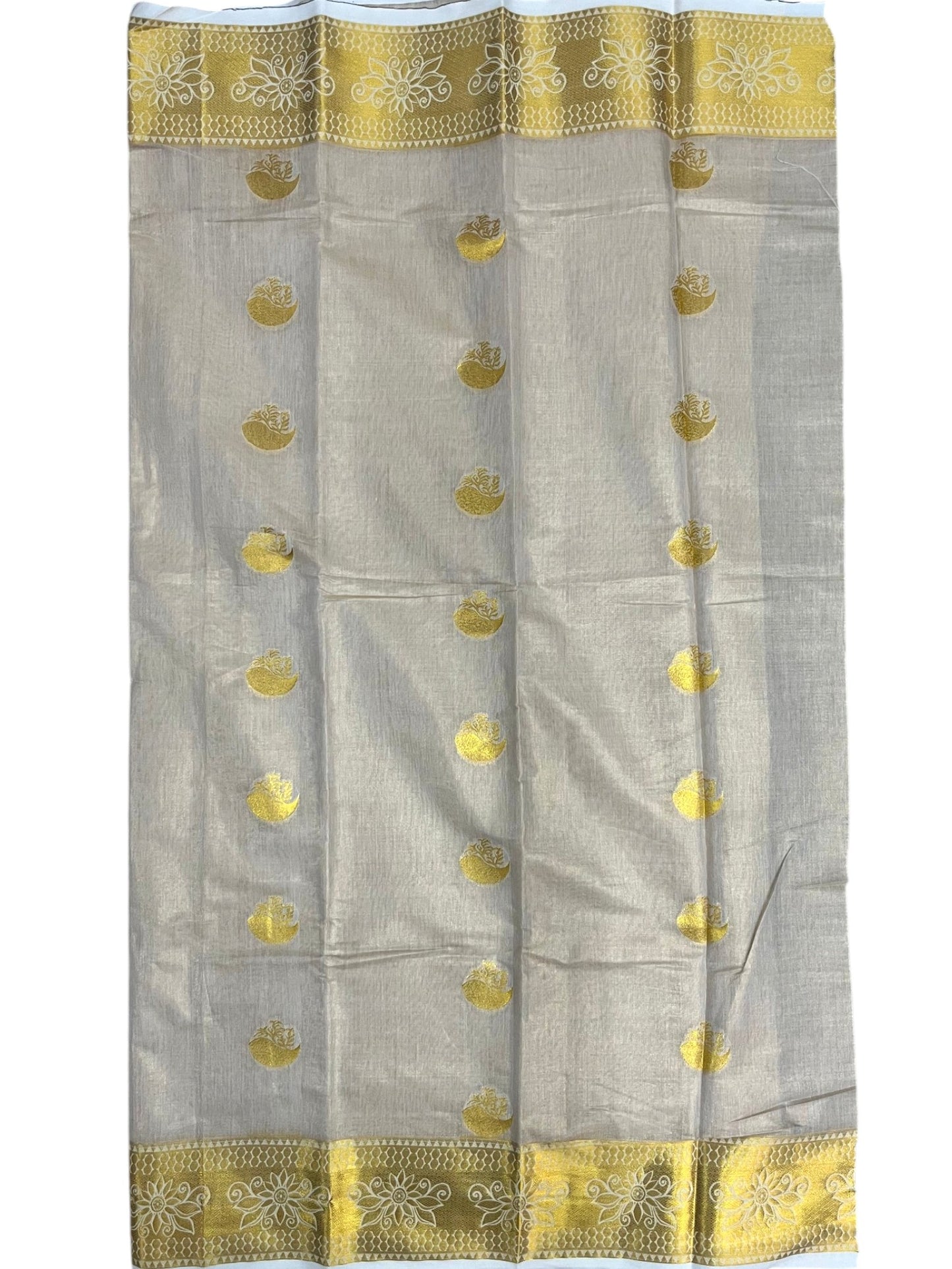 Southloom Kerala Tissue Churidar Salwar Material with Woven Work  (include Shawl / Dupatta) SL601