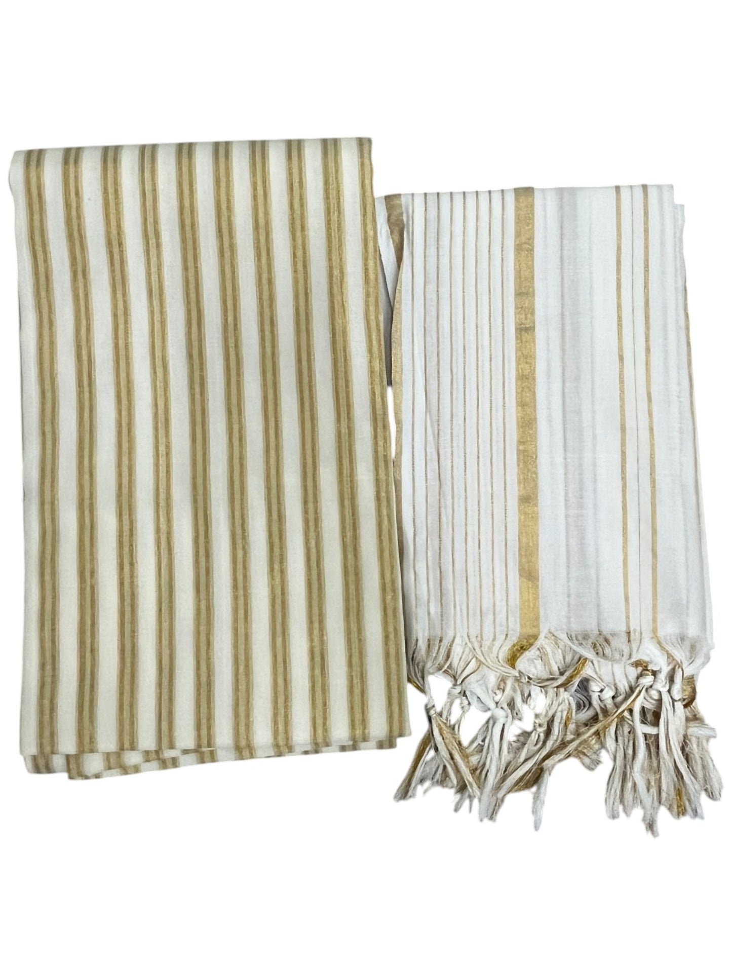 Southloom™ Cotton Churidar Salwar Suit Unstiched Material with Stripes Design On Body  (include Lines Shawl / Dupatta) SL601
