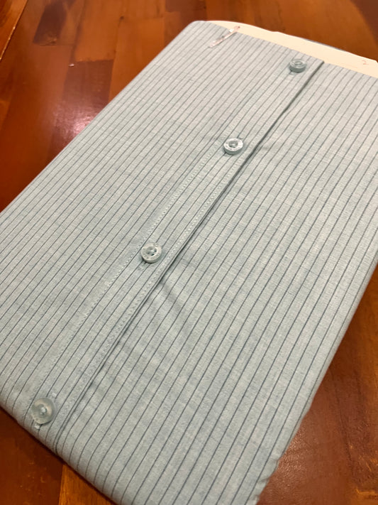 Pure Cotton Green Lines Shirt (40 FS)
