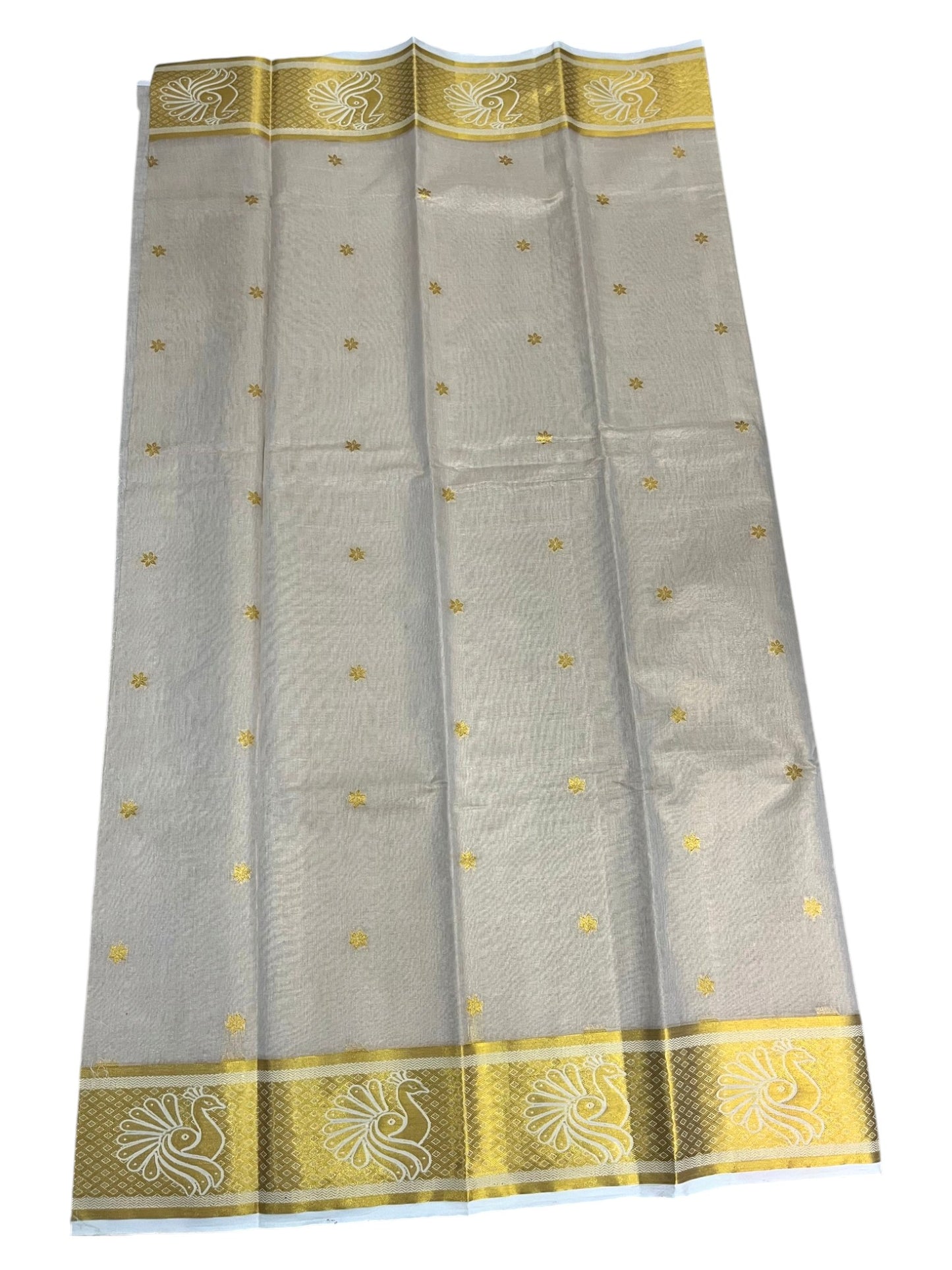 Southloon Tissue Churidar Salwar Suit Unstiched Material with Woven Design in Body &Border (include Lines Shawl / Dupatta) SL601