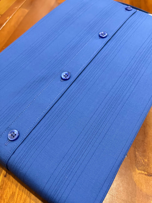 Pure Cotton Blue Lined Shirt (40 HS)