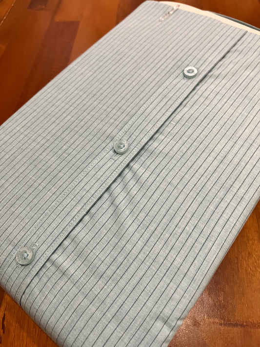 Pure Cotton Green Lines Shirt (42 FS)