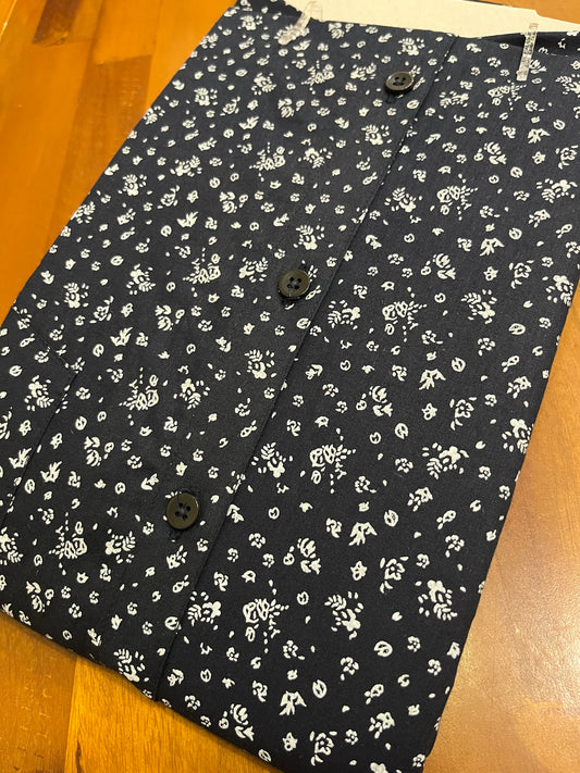 Pure Cotton Black Printed Shirt (44 FS)