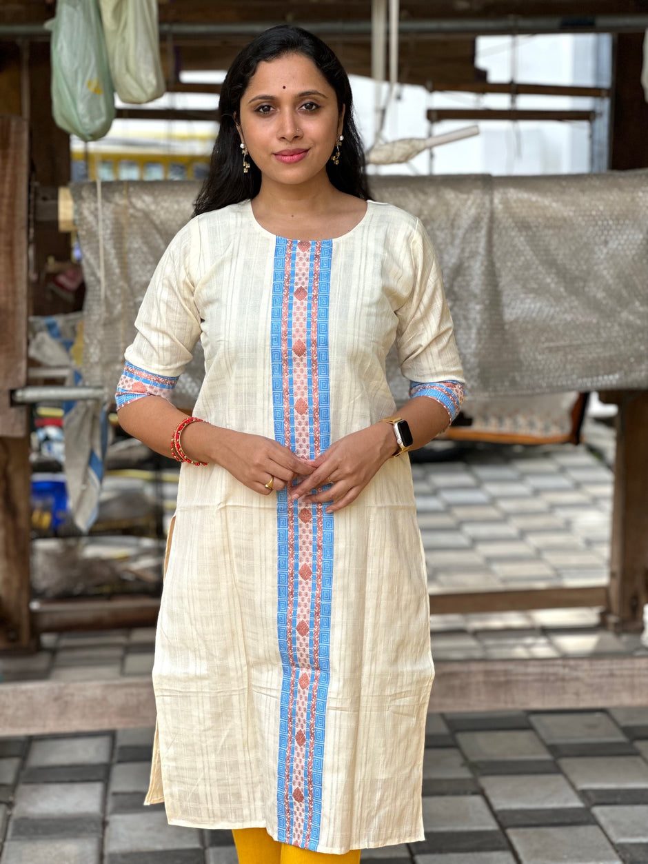 Jaipur Hand Block Printed Cotton Kurtis by Southloom – Southloom.com ...