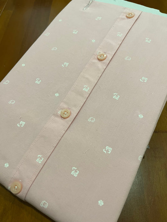 Pure Cotton Pink Printed Shirt (38 HS)