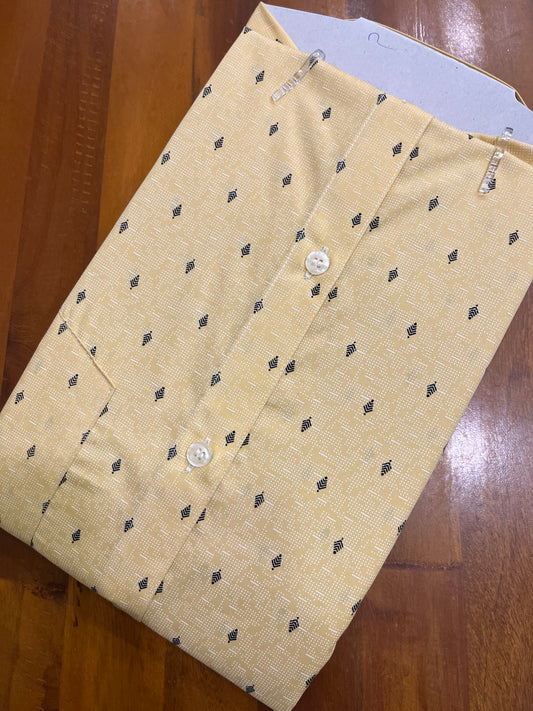 Pure Cotton Yellow Printed Shirt (48 HS)