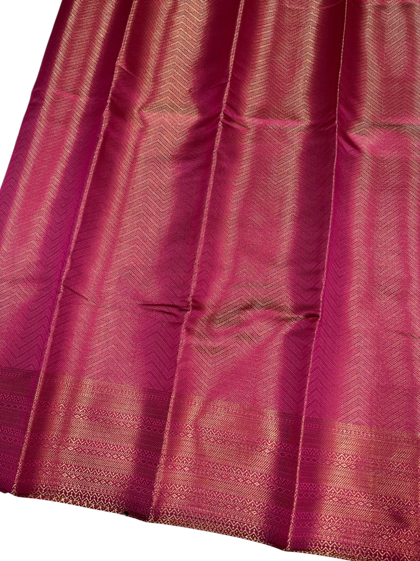 Southloom Premium Semi Silk Zari Work Bridal Brocade Saree in Magenta with Matching Pallu