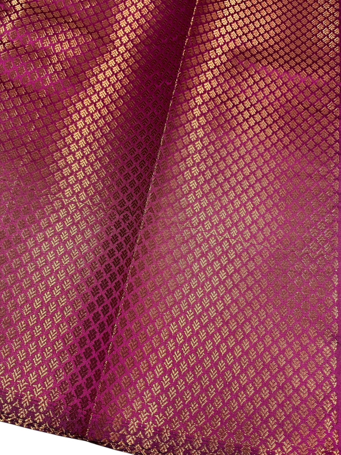 Southloom Premium Semi Silk Zari Work Bridal Brocade Saree in Magenta with Matching Pallu