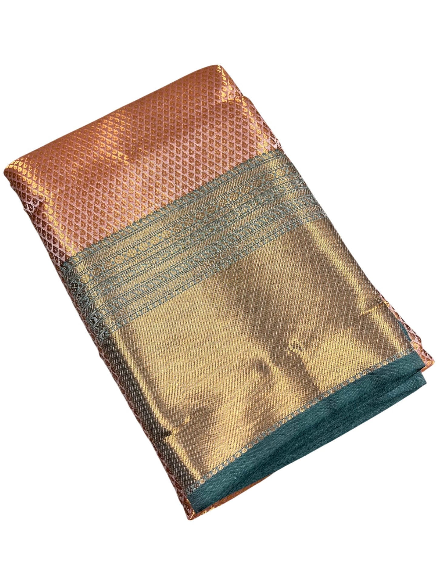 Southloom Premium Semi Silk Zari Work Bridal Brocade Saree in Beige with Matching Pallu