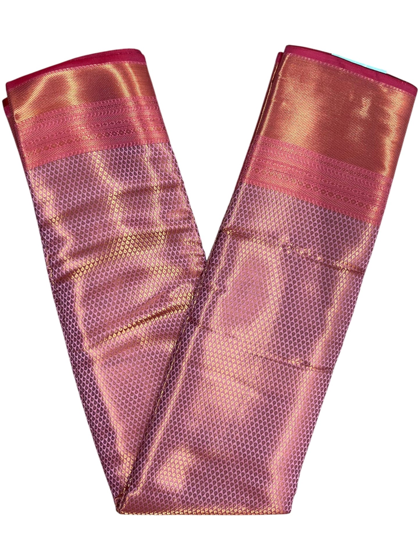 Southloom Premium Semi Silk Zari Work Bridal Brocade Saree in Pink with Matching Pallu