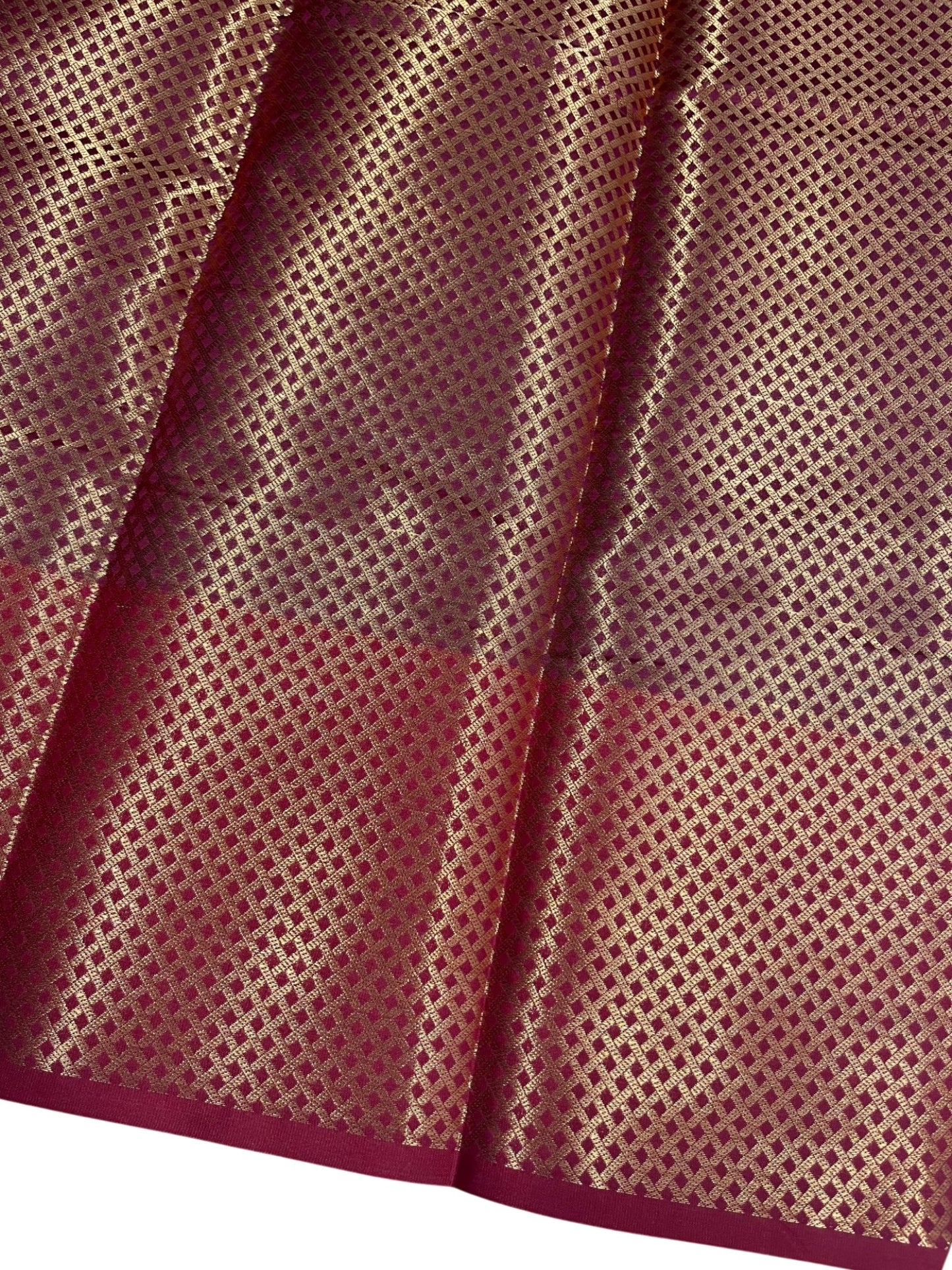 Southloom Premium Semi Silk Zari Work Bridal Brocade Saree in Purple with Matching Pallu