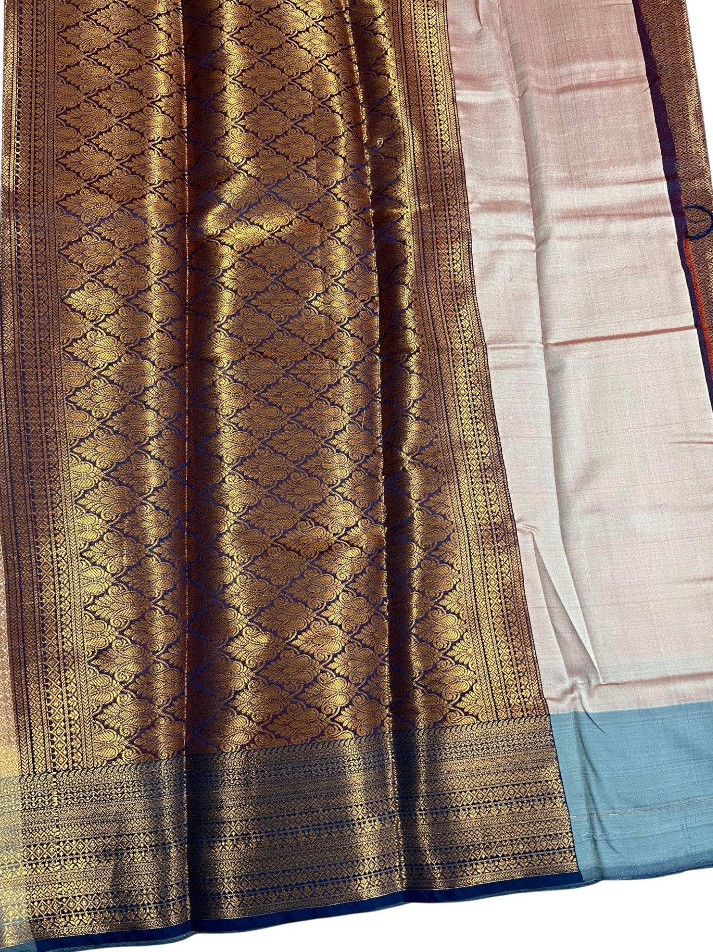 Southloom Premium Semi Silk Zari Work Brocade Saree in Bridal with Matching Pallu