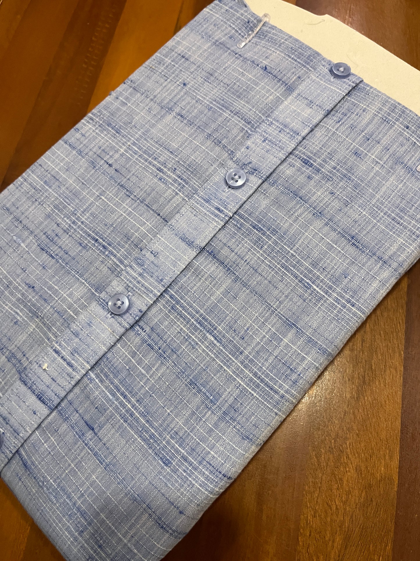 Pure Cotton Blue Shaded Shirt (40 FS)