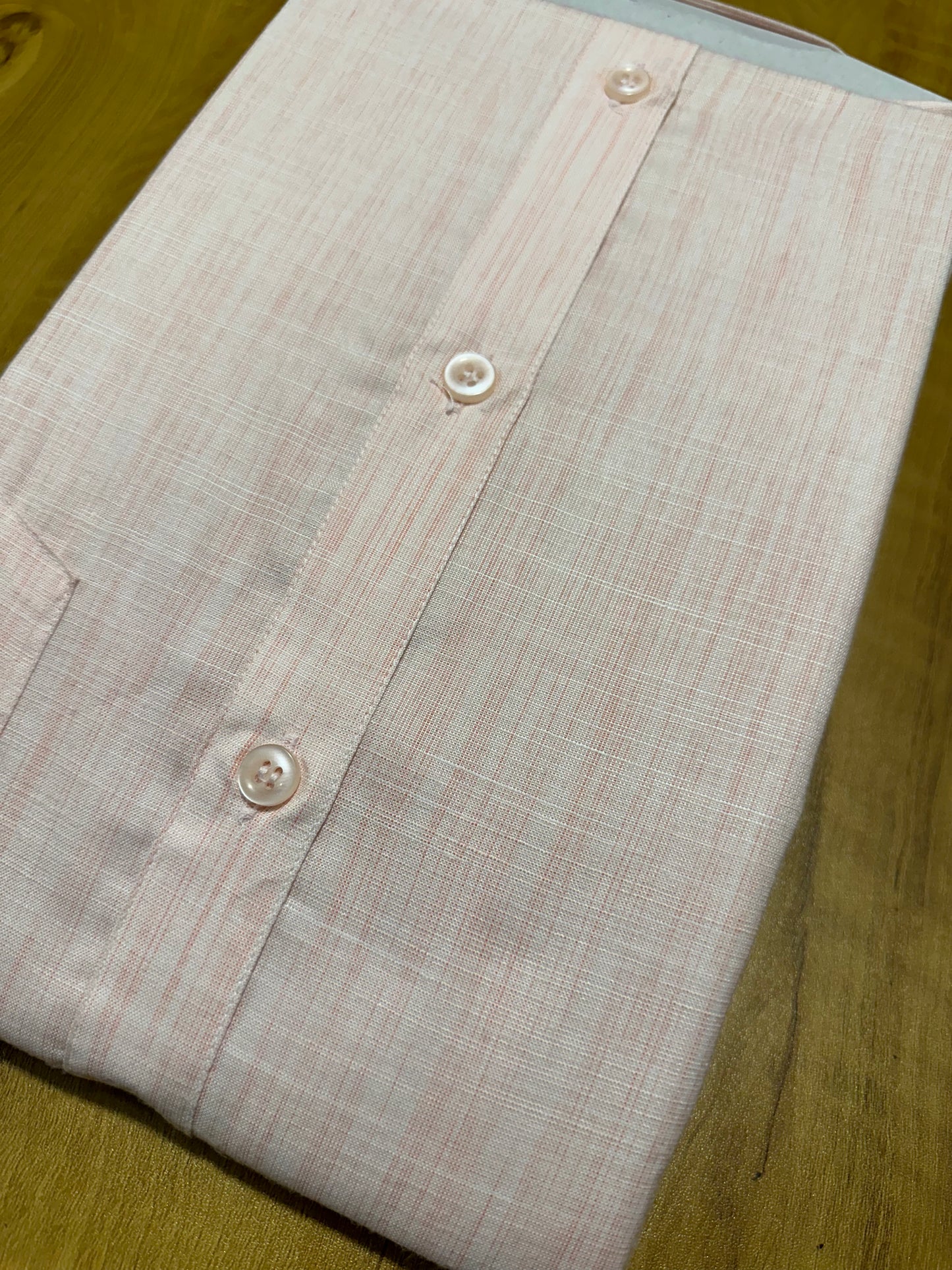 Pure Cotton Sober Pink Plain Shirt (44 FS)