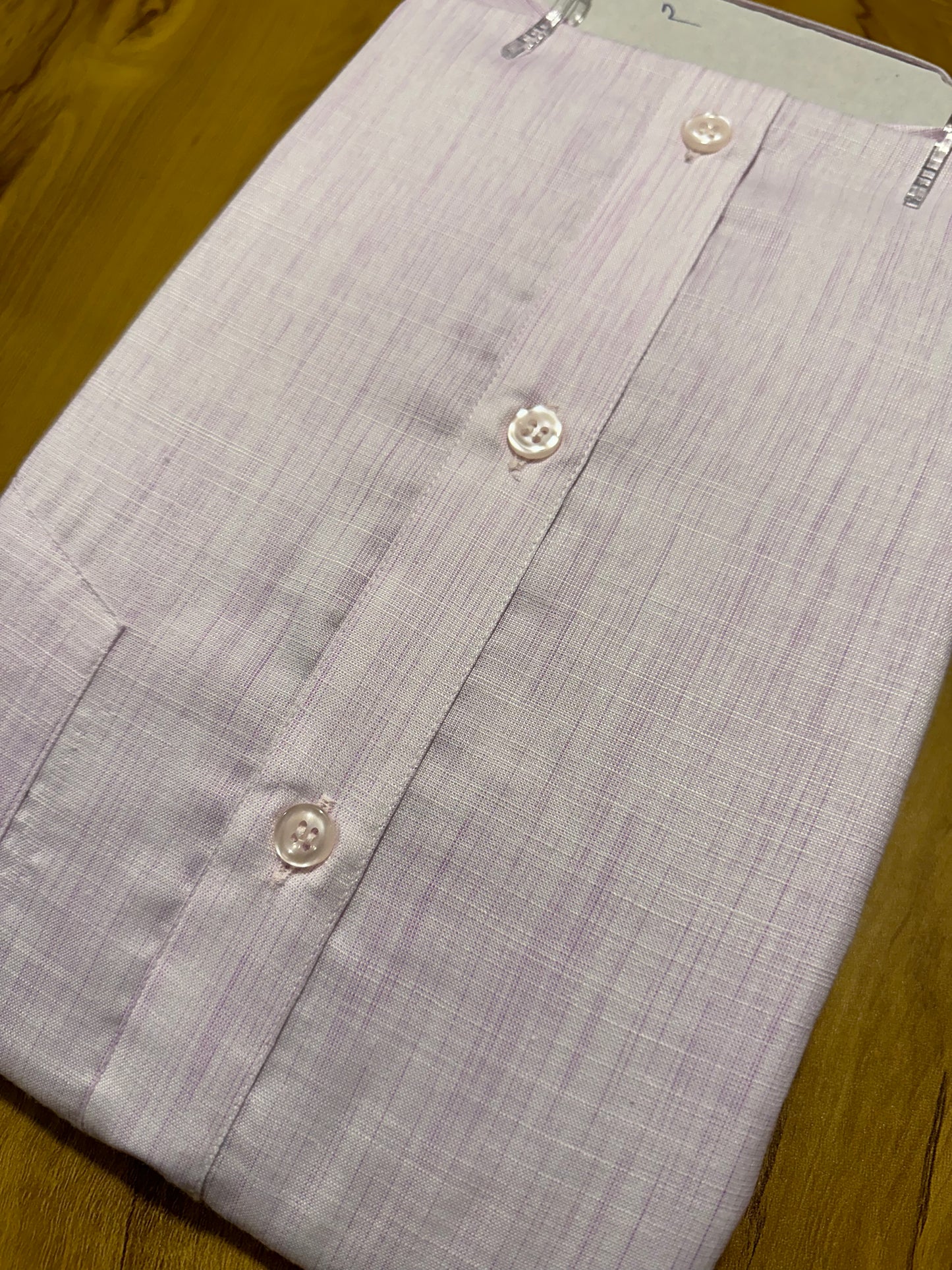 Pure Cotton Subtle Violet Plain Shirt (44 FS)