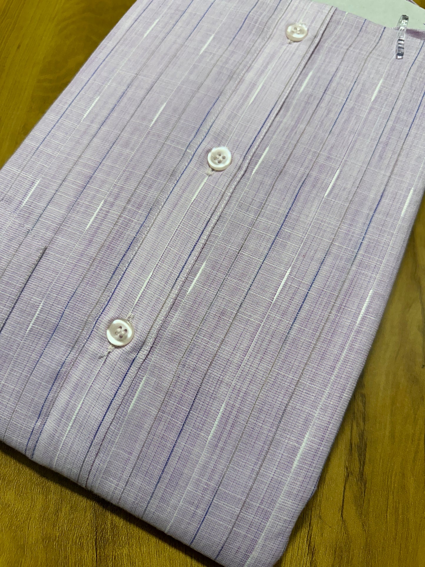 Pure Cotton Purple Plain Shirt (44 FS)