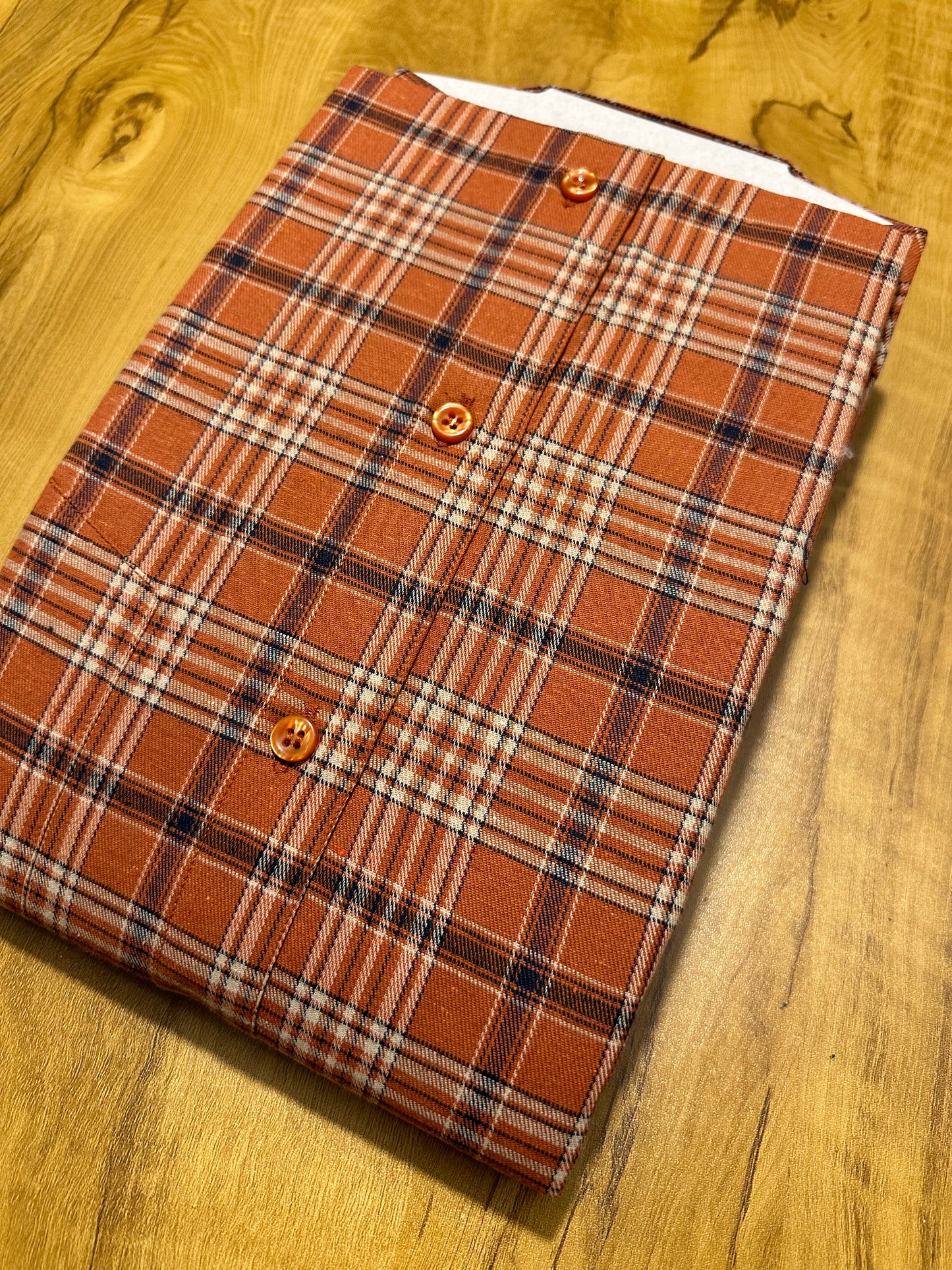 Pure Cotton Brown Check Shirt (44 FS)