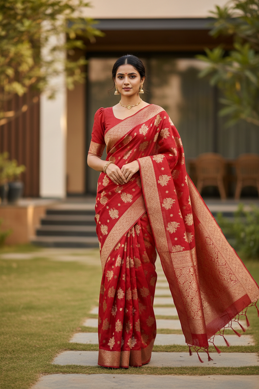 Southloom Georgete Banarasi Silk Saree