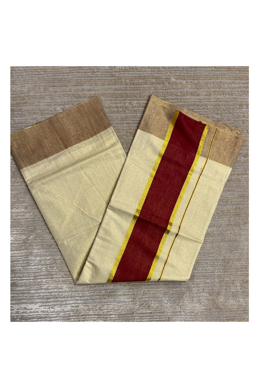 Southloom Kerala Tissue Kasavu Saree
