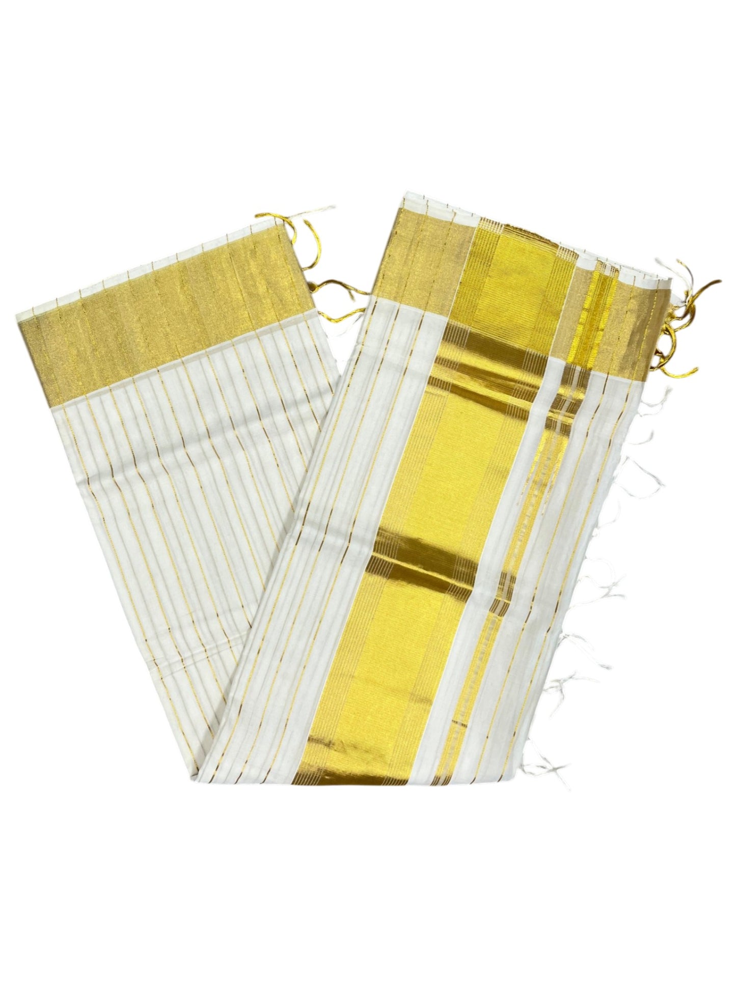 Southloom Super Premium Balaramapuram Unakkupaavu Handloom Cotton Saree with Stripes on Body