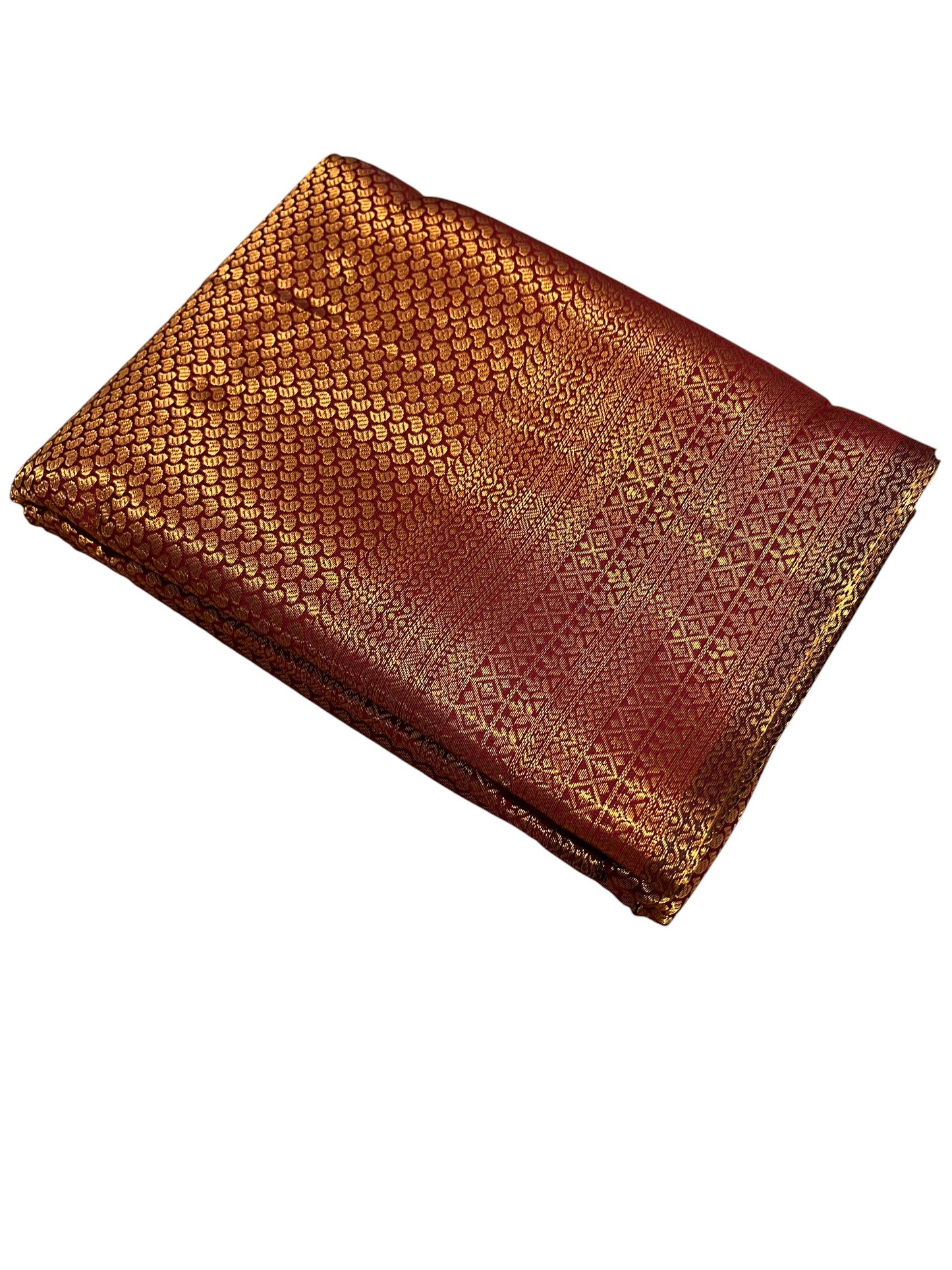 Southloom Premium Semi Silk Zari Work Brocade Saree in Bridal Red with Matching Pallu