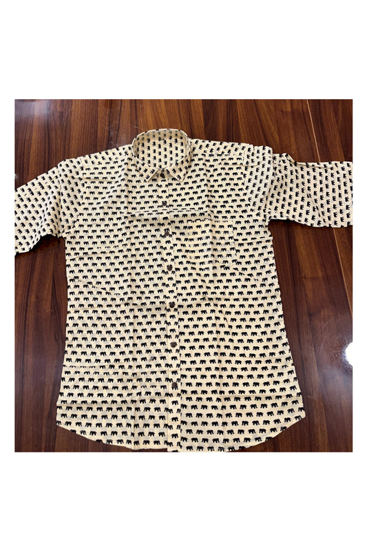 Southloom Jaipur Pure Cotton Printed Shirt For Men (Medium)