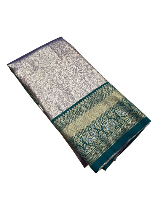 Southloom Semi Silk Saree with Woven Work on Body and Borders