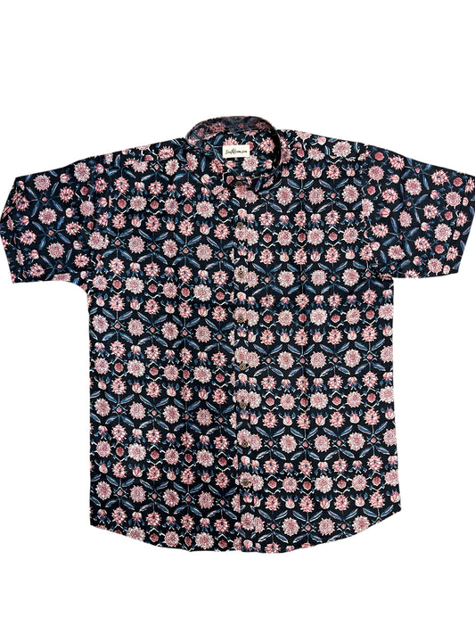 Southloom Jaipur Pure Cotton Printed Shirt For Men (XL)