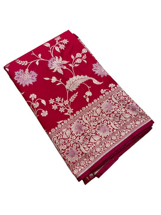 Southloom Pure Banarasi Silk Saree with Woven Work on Body and Borders