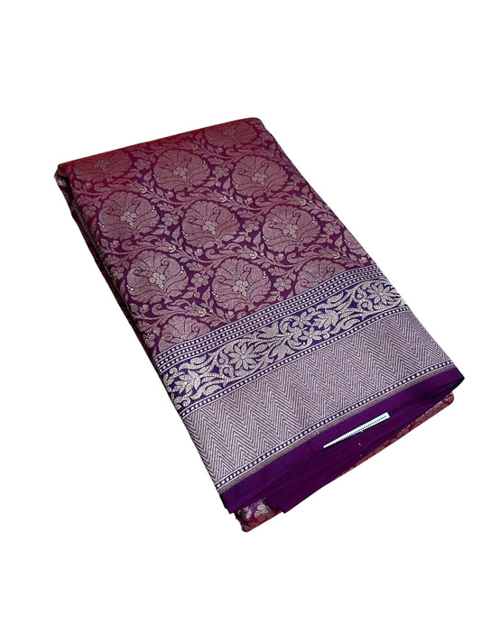 Southloom  Banarasi Silk Saree with Woven Work on Body and Borders