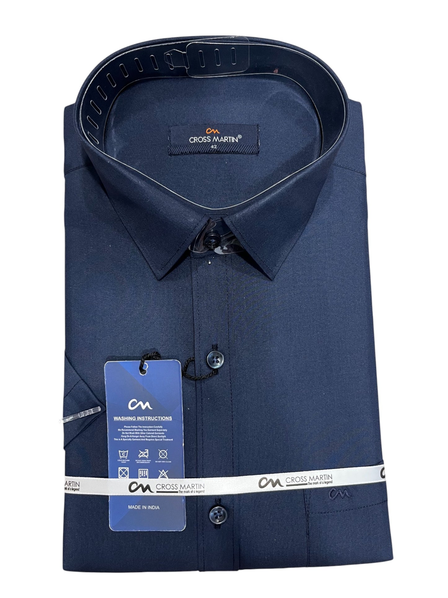 Southloom Pure Cotton Blue Plain Shirt (XL HS)