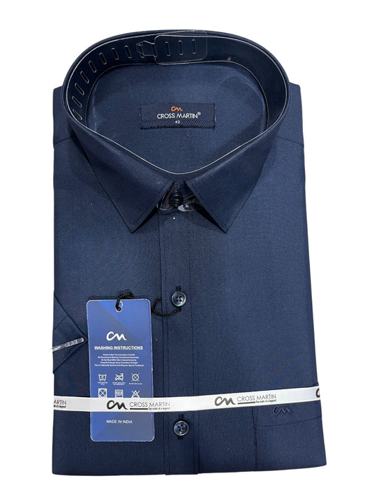 Southloom Pure Cotton Blue Plain Shirt (XL HS)