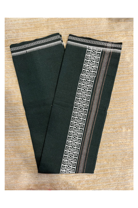 Southloom Green Printed Single Mundu / Otta Mundu / Lungi (South Indian Kerala Dhoti)