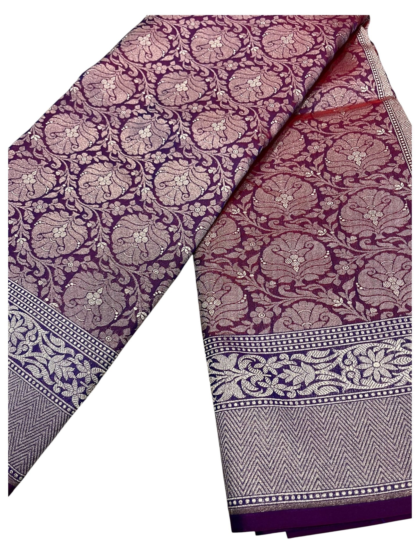 Southloom  Banarasi Silk Saree with Woven Work on Body and Borders