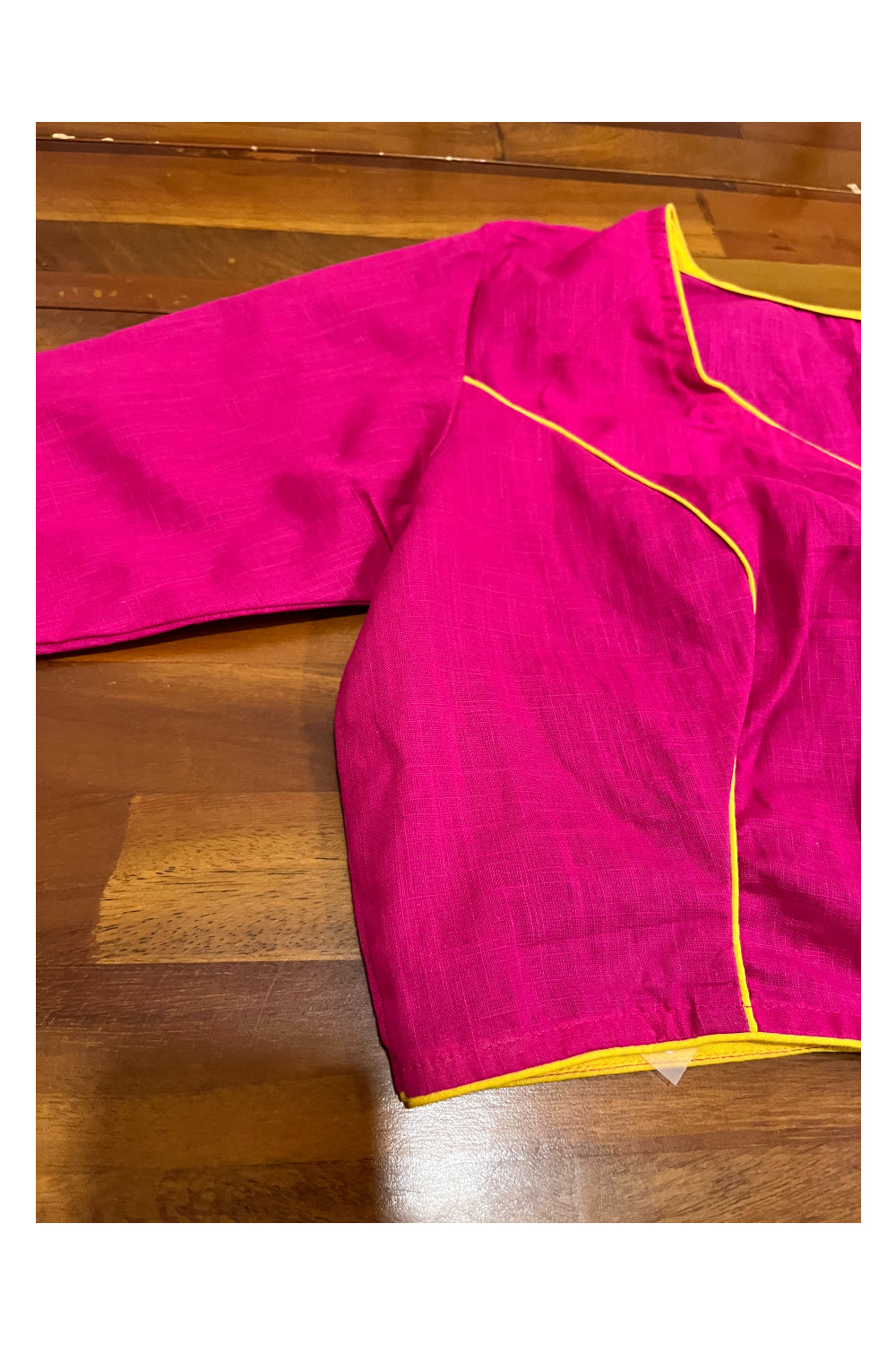 Southloom Magenta Ready Made Blouse With Hand Embroidery Works