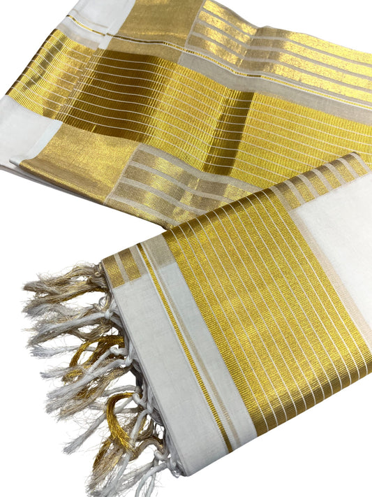 Southloom Super Premium Balaramapuram Handloom Cotton Unakkupaavu Wedding Pudava Set Mundu